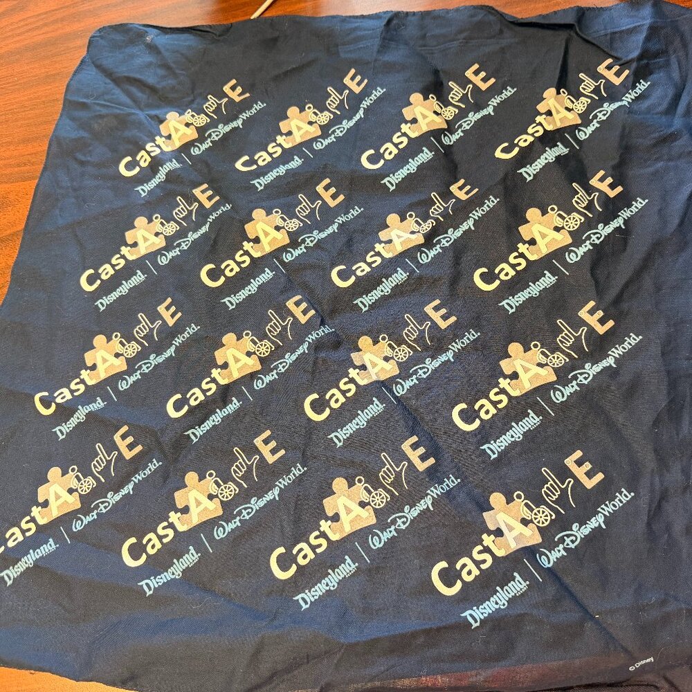 Disney CastABLE navy blue bandana Disneyland WDW